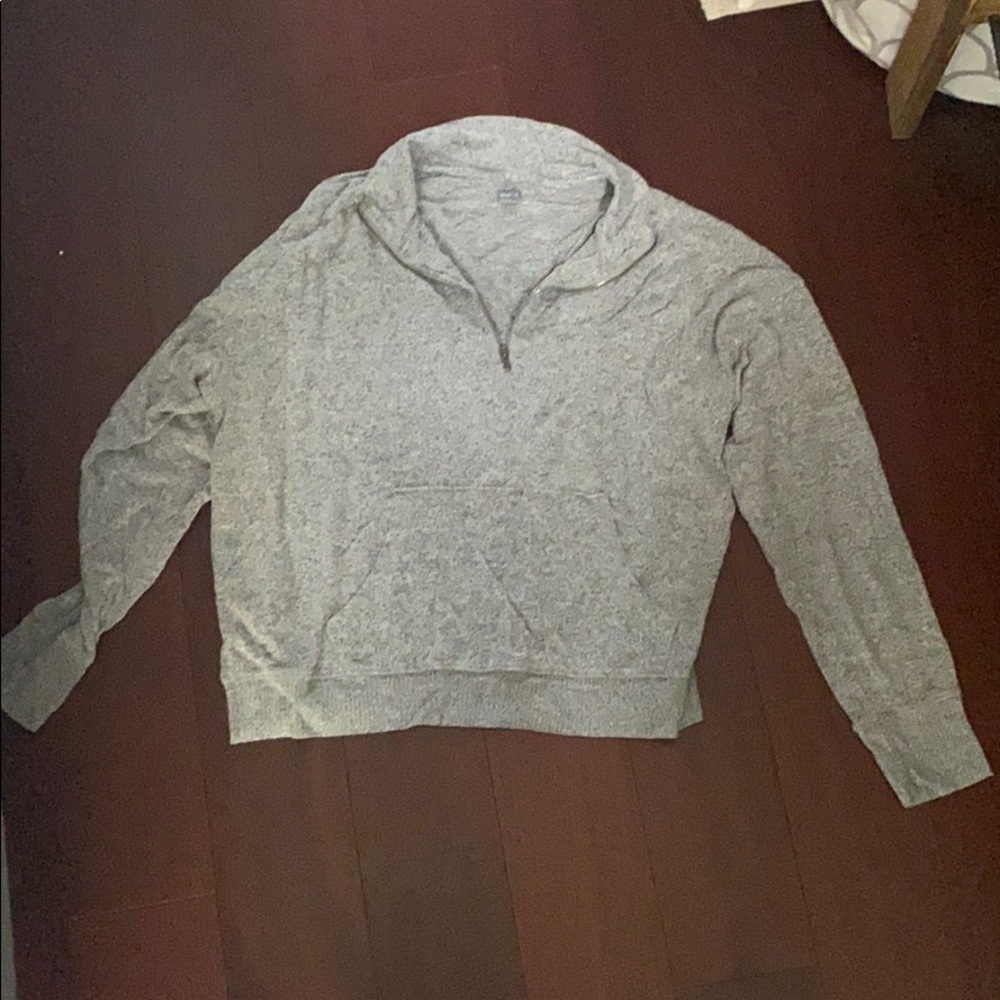 Light Grey Ultra Soft Lounge Zip Up